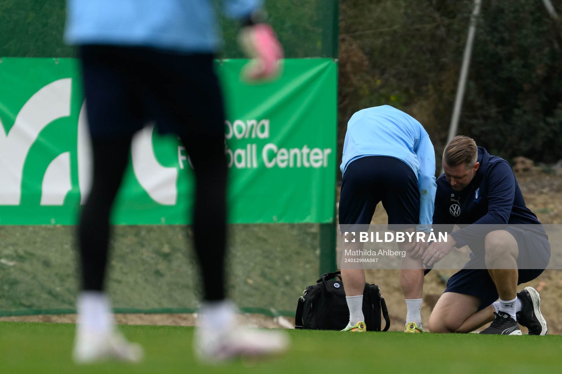 Malmö FFs Anders Christiansen och fysioterapeut Jesper