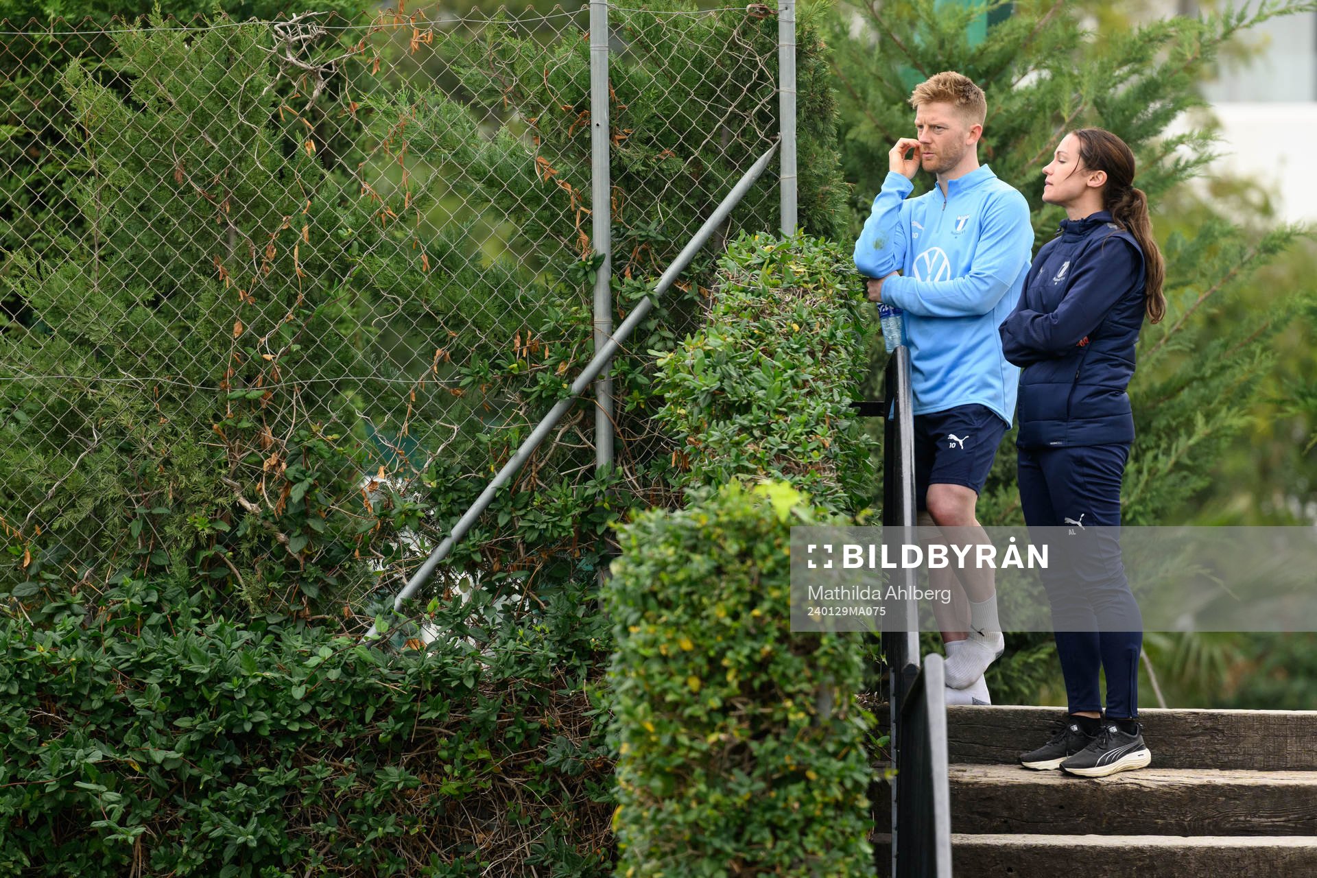 Malmö FFs Anders Christiansen Malmö FFs läkare Amanda