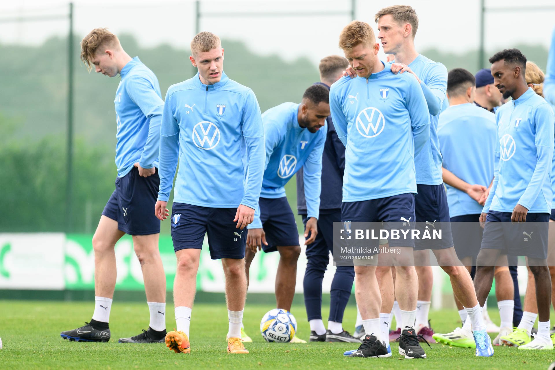 Malmö FFs Sebastian Jörgensen, Anders Christiansen och