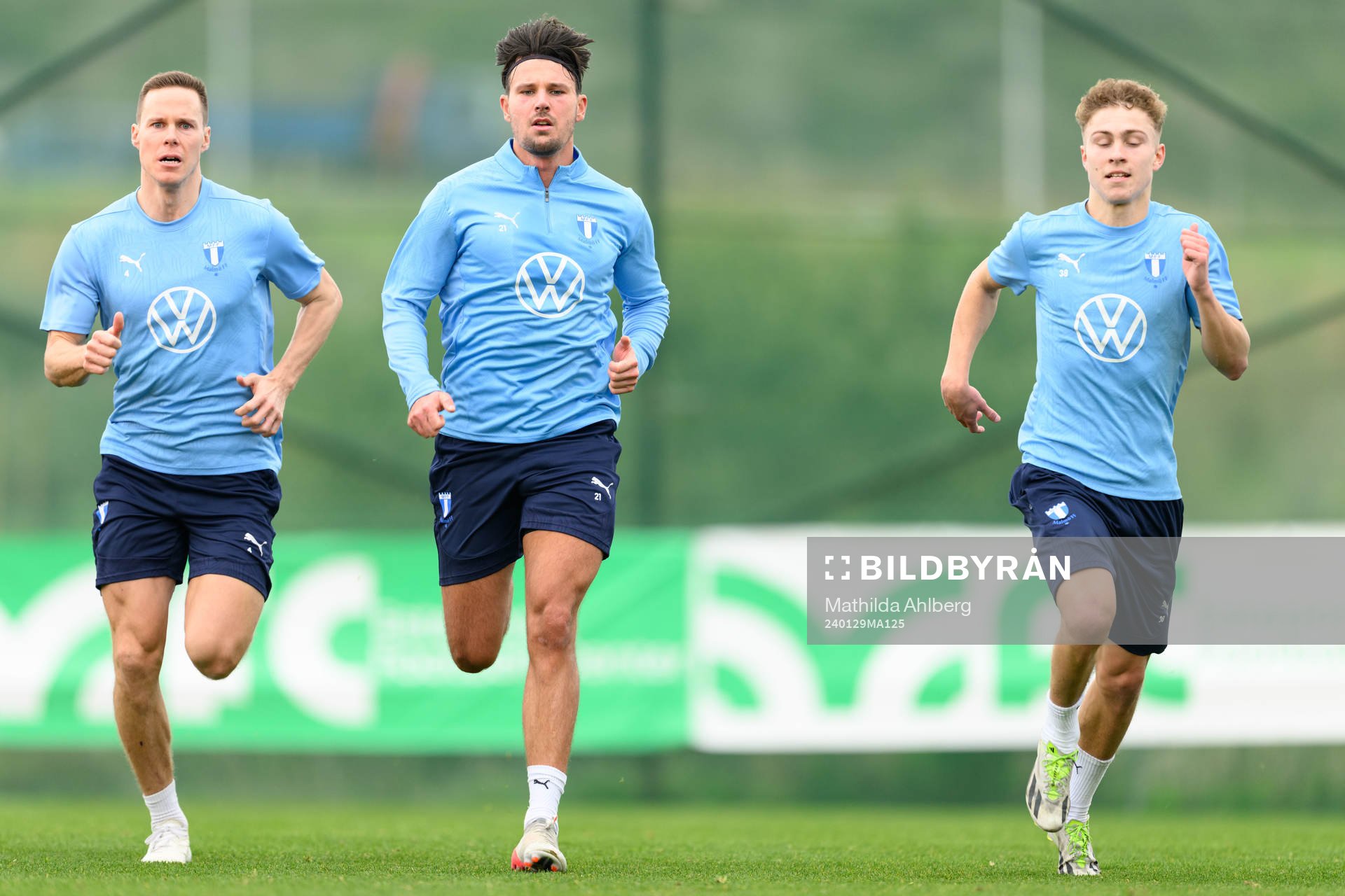 Malmö FFs Niklas Moisander, Stefano Vecchia och Hugo Bolin