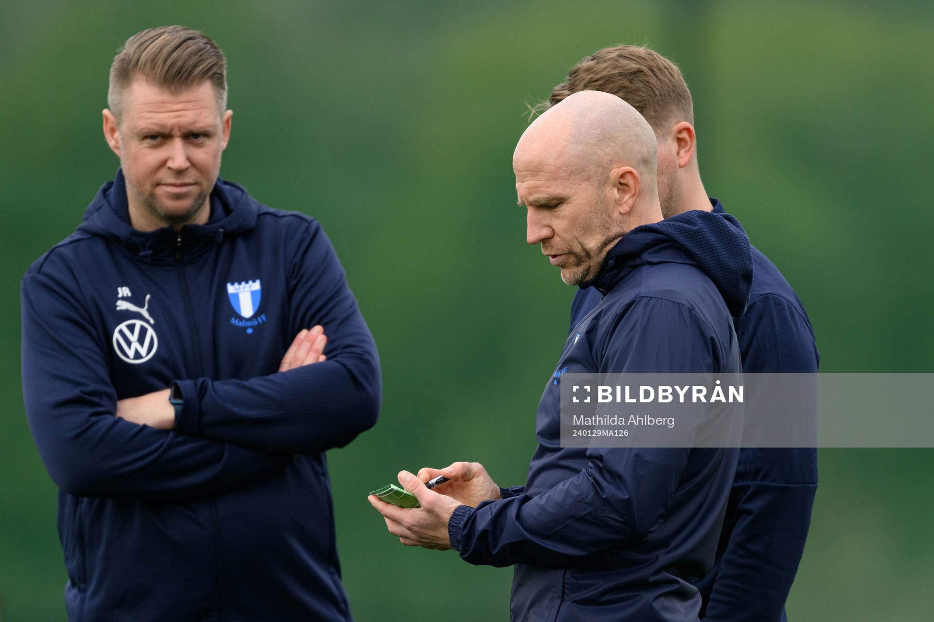 Malmö FFs fysioterapeut Jesper Robertsson och tränare