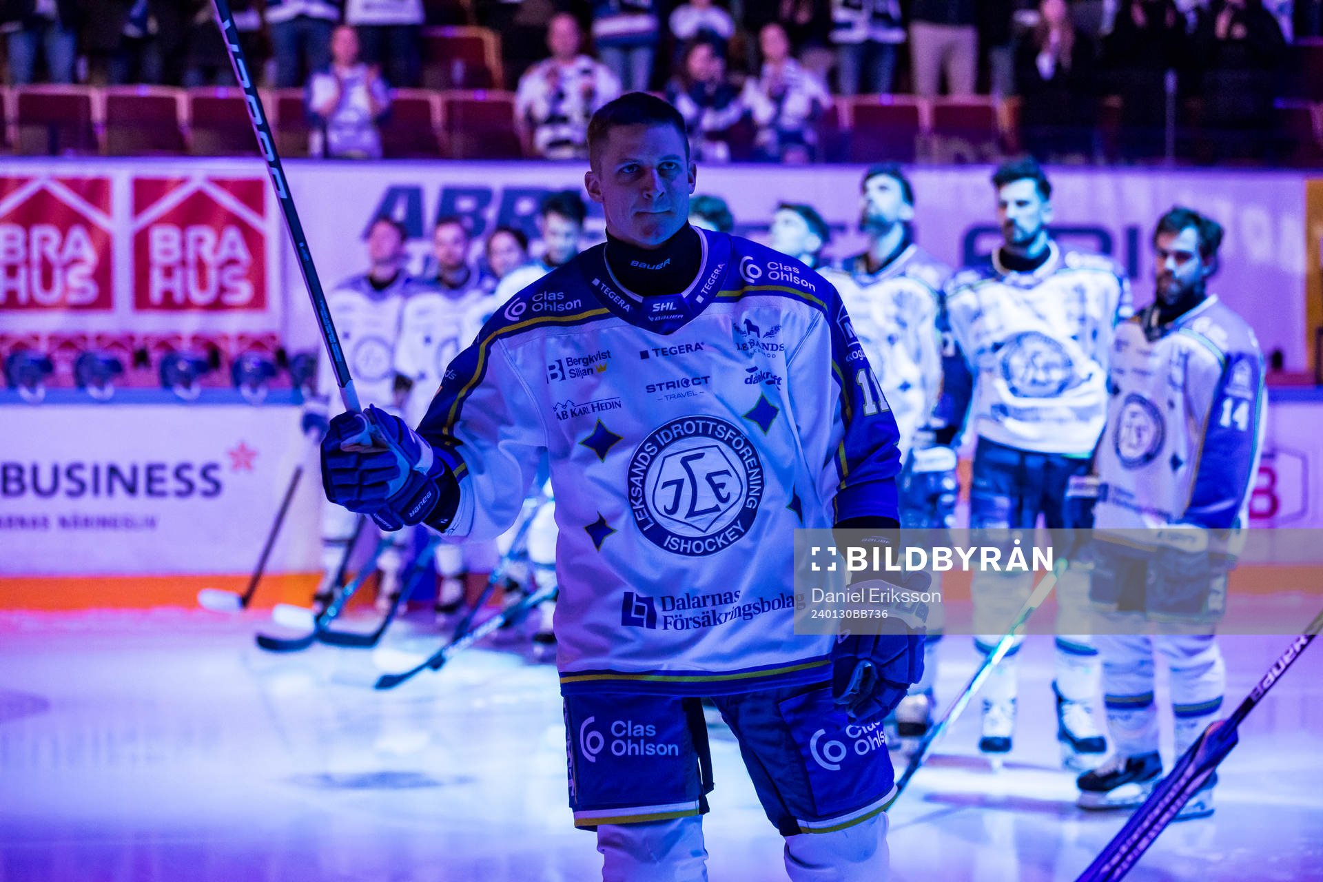 Leksands Martin Karlsson hyllas för 600 matcher innan