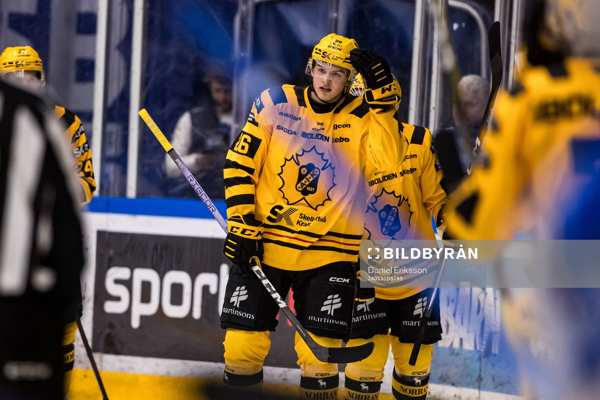 Skellefteås Simon Robertsson jublar