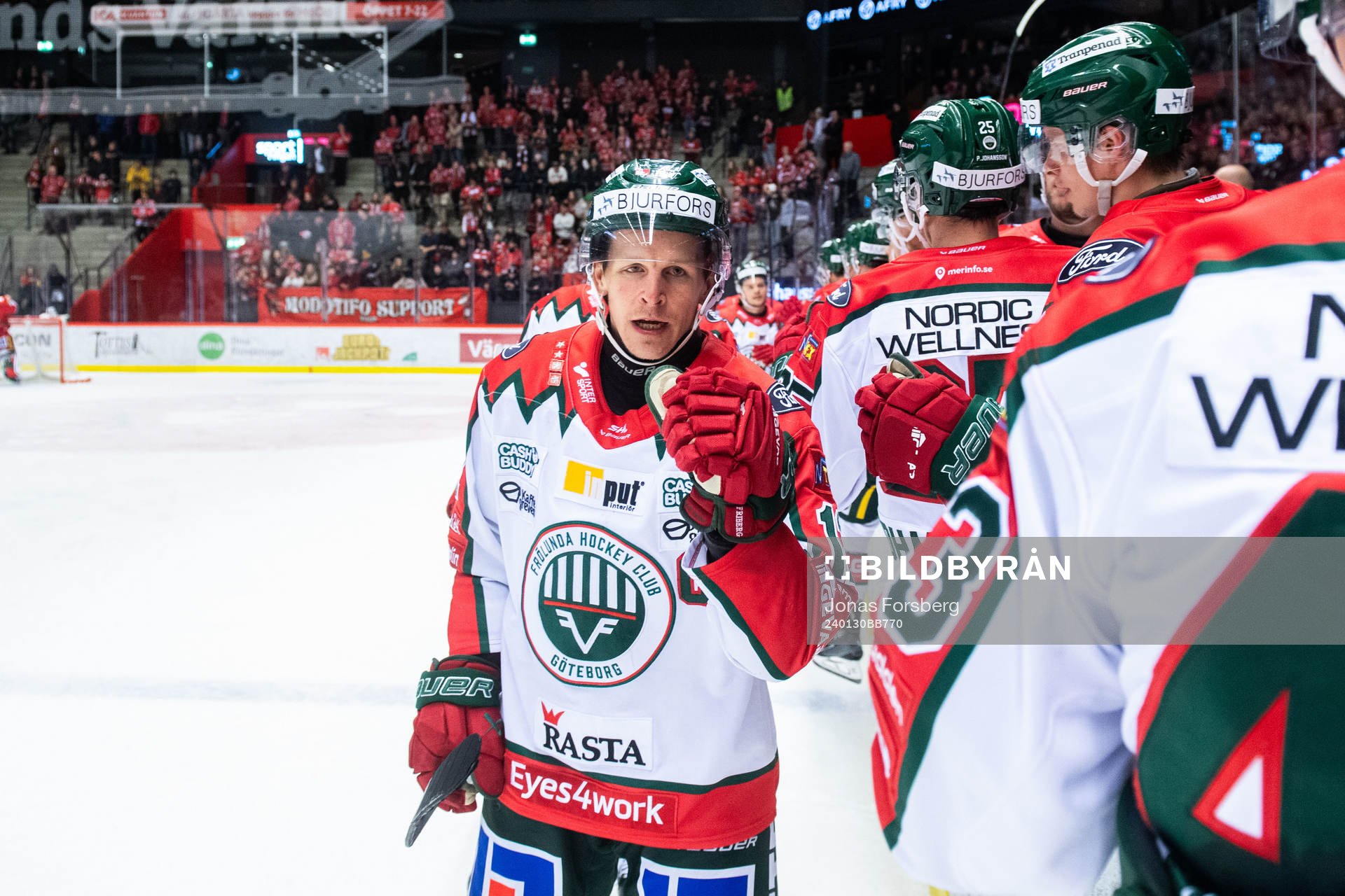 Frölundas Max Friberg jublar
