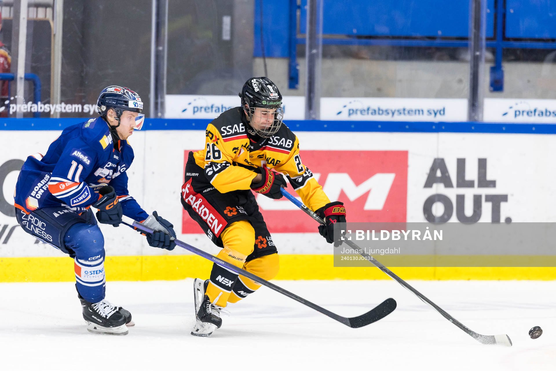 Växjös Kalle Kossila och Luleås Oliwer Sjöström