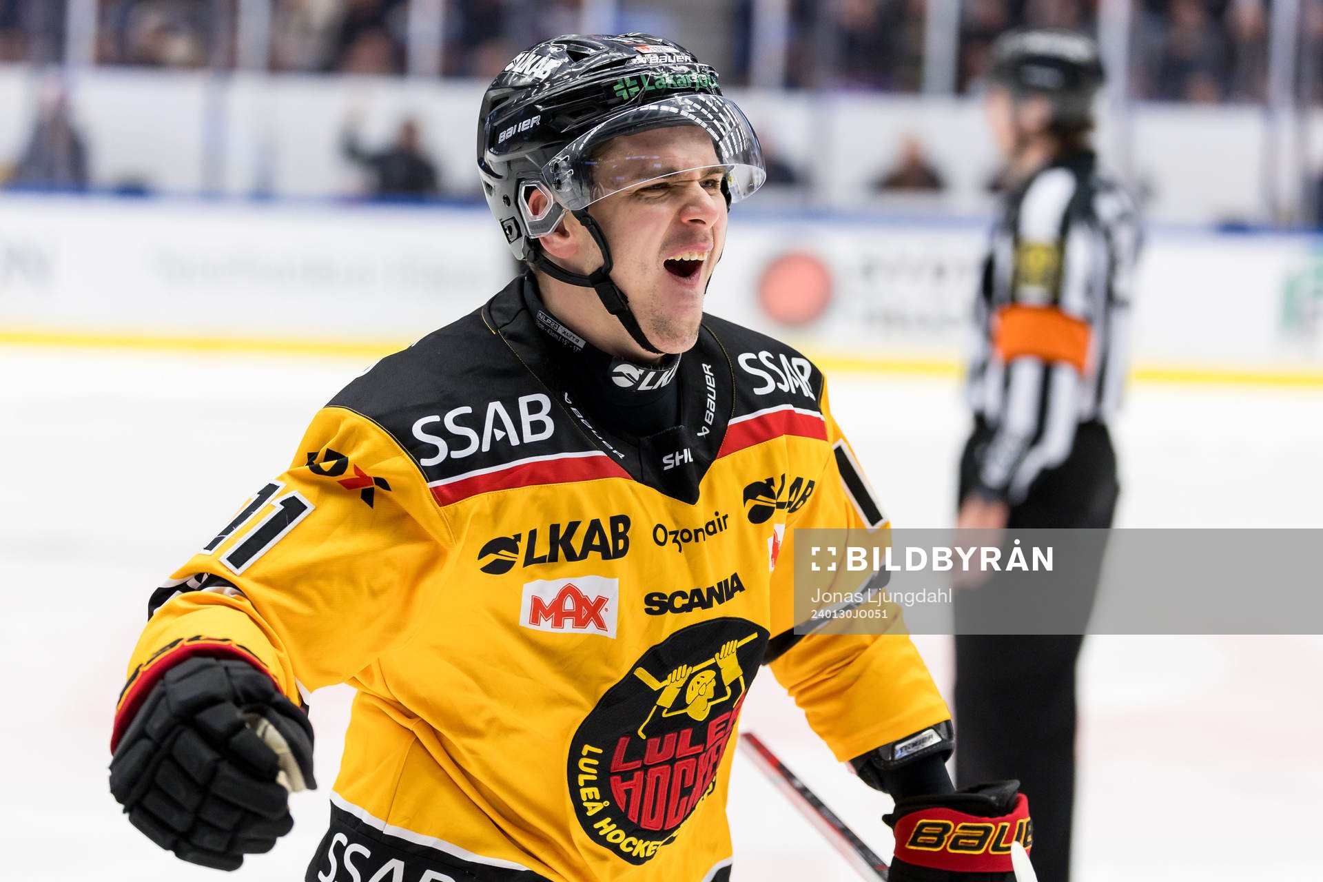 Luleås Nikola Pasic jublar