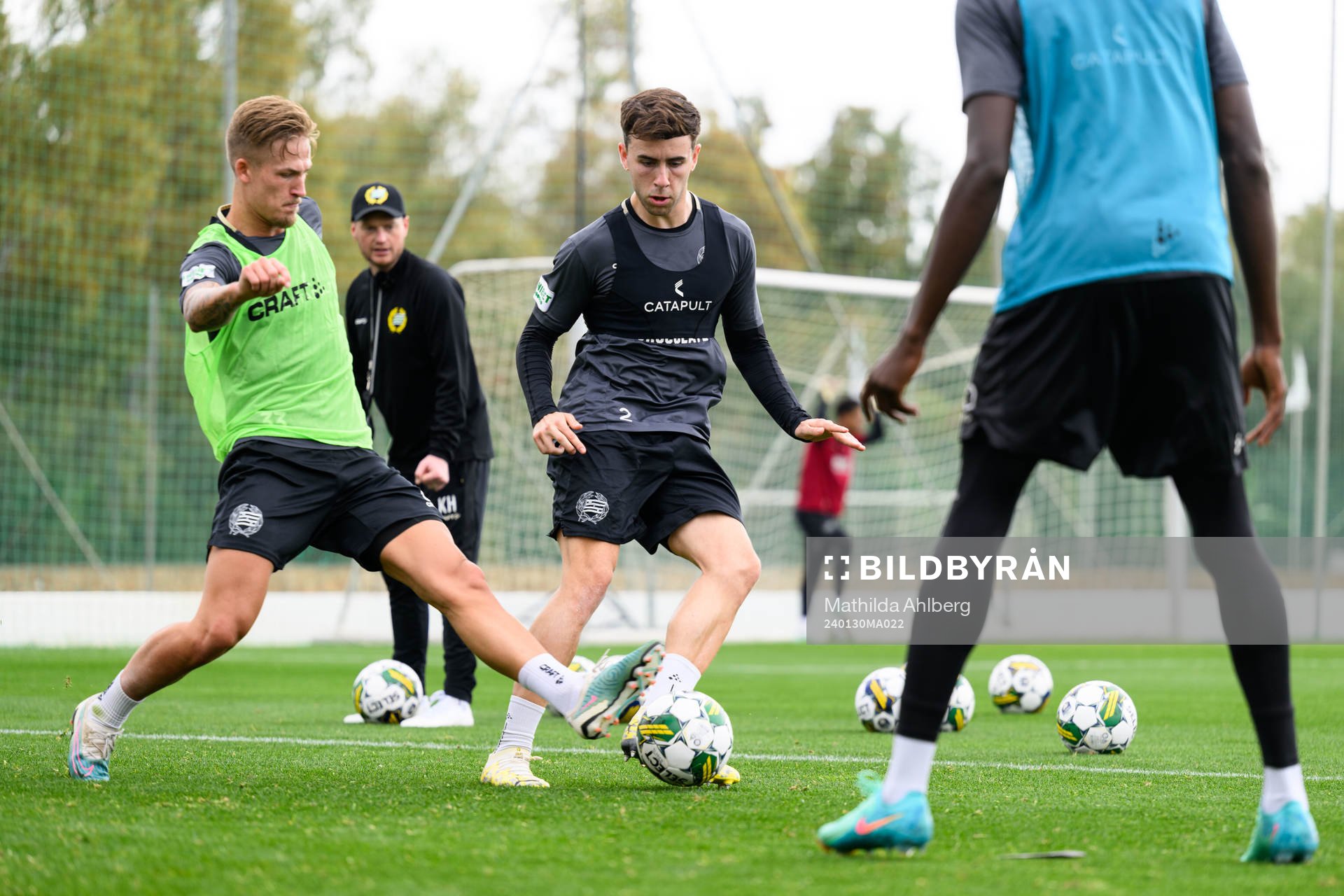 Hammarbys Fredrik Hammar och Marc Llinares Barragan