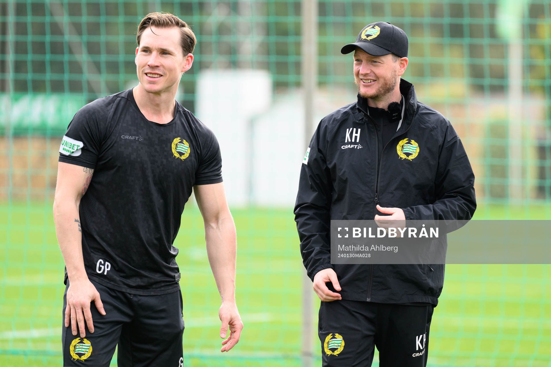 Hammarbys fystränare Gustav Petterson och tränare Kim