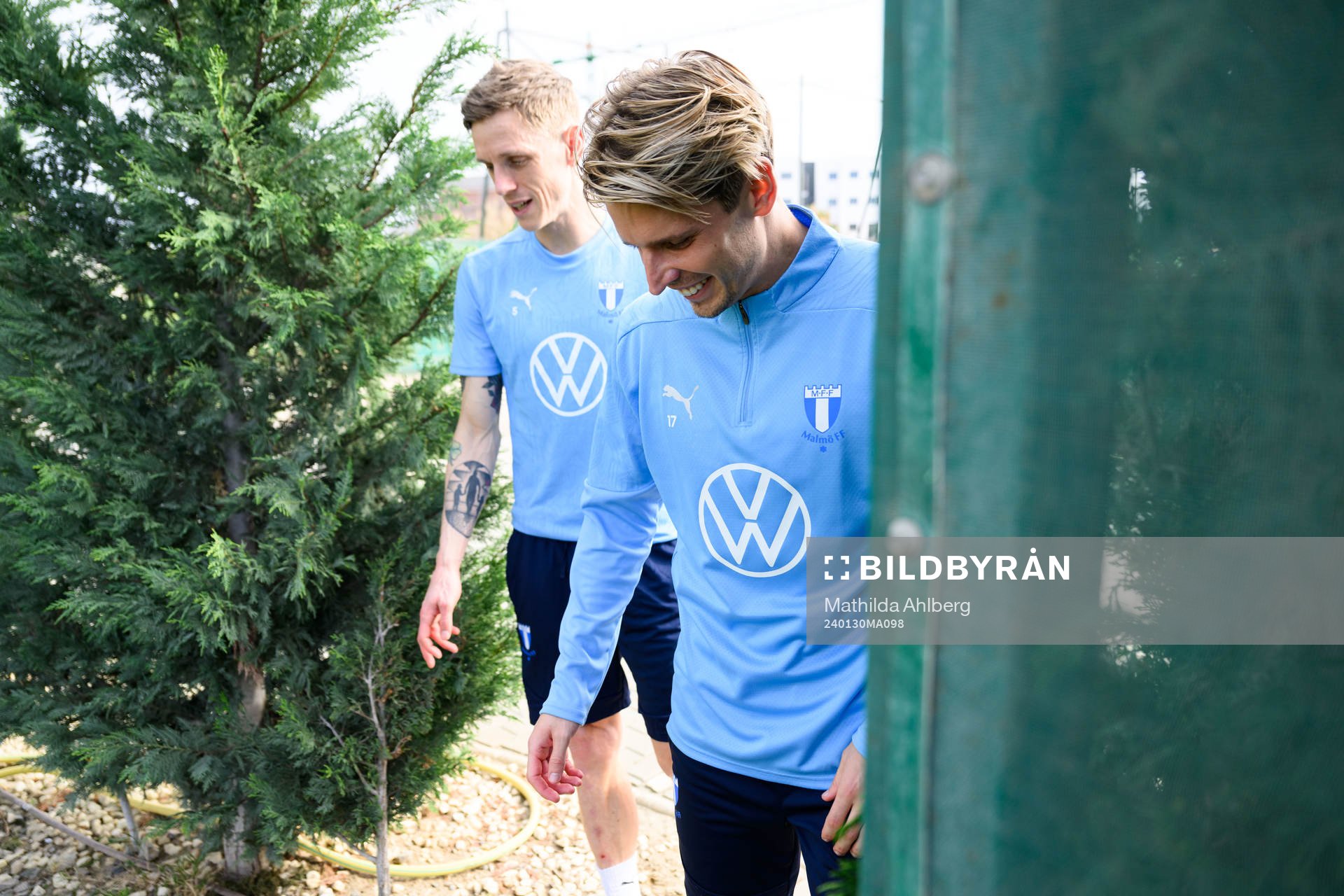 Malmö FFs Søren Rieks och Jens Stryger Larsen
