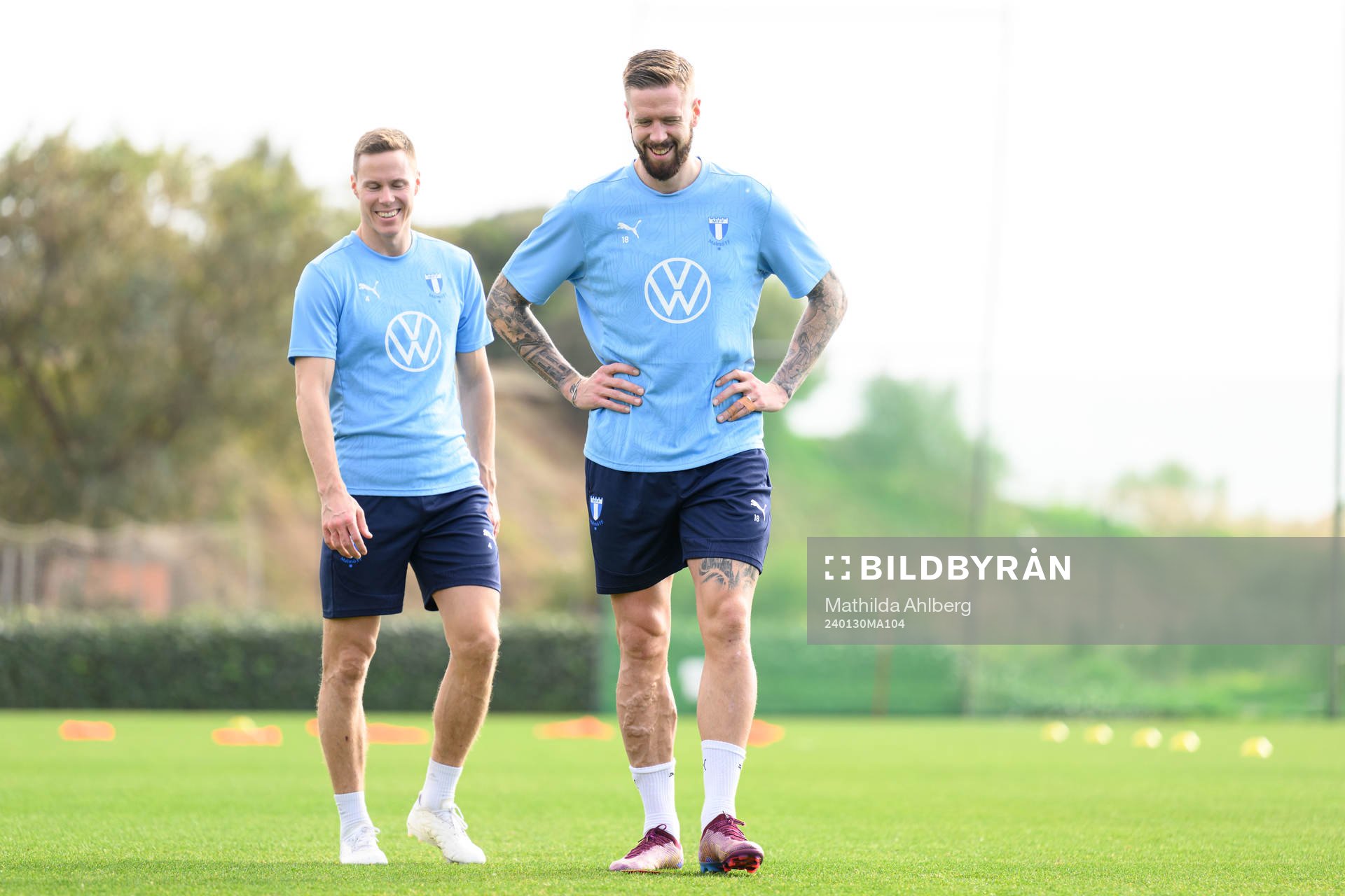 Malmö FFs Niklas Moisander och Pontus Jansson