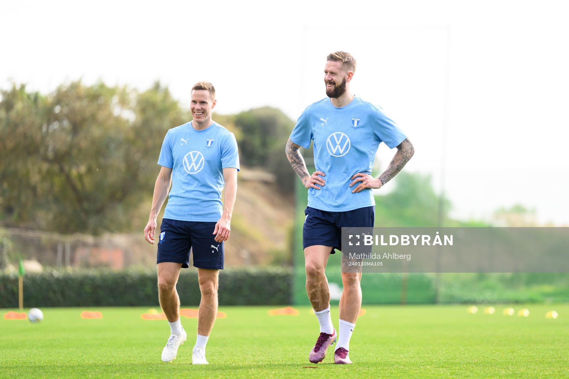 Malmö FFs Niklas Moisander och Pontus Jansson