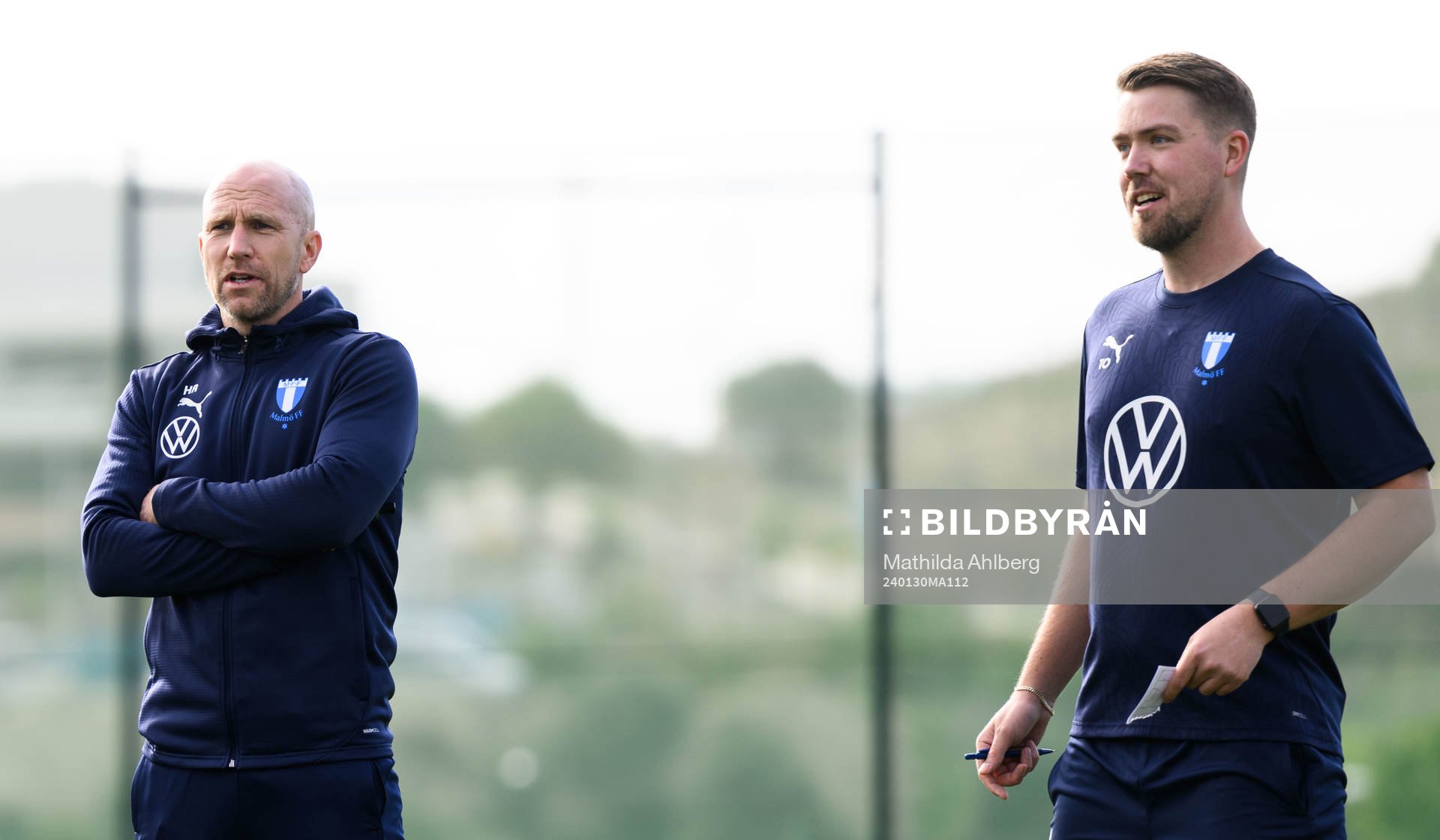 Malmö FFs tränare Henrik Rydström och assisterande