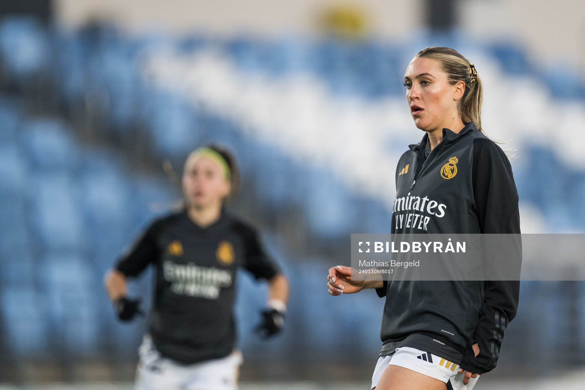 Freja Olofsson of Real Madrid ahead of the UEFA Women's Champions League football match between Real Madrid and Häcken on January 30, 2024 in Madrid.