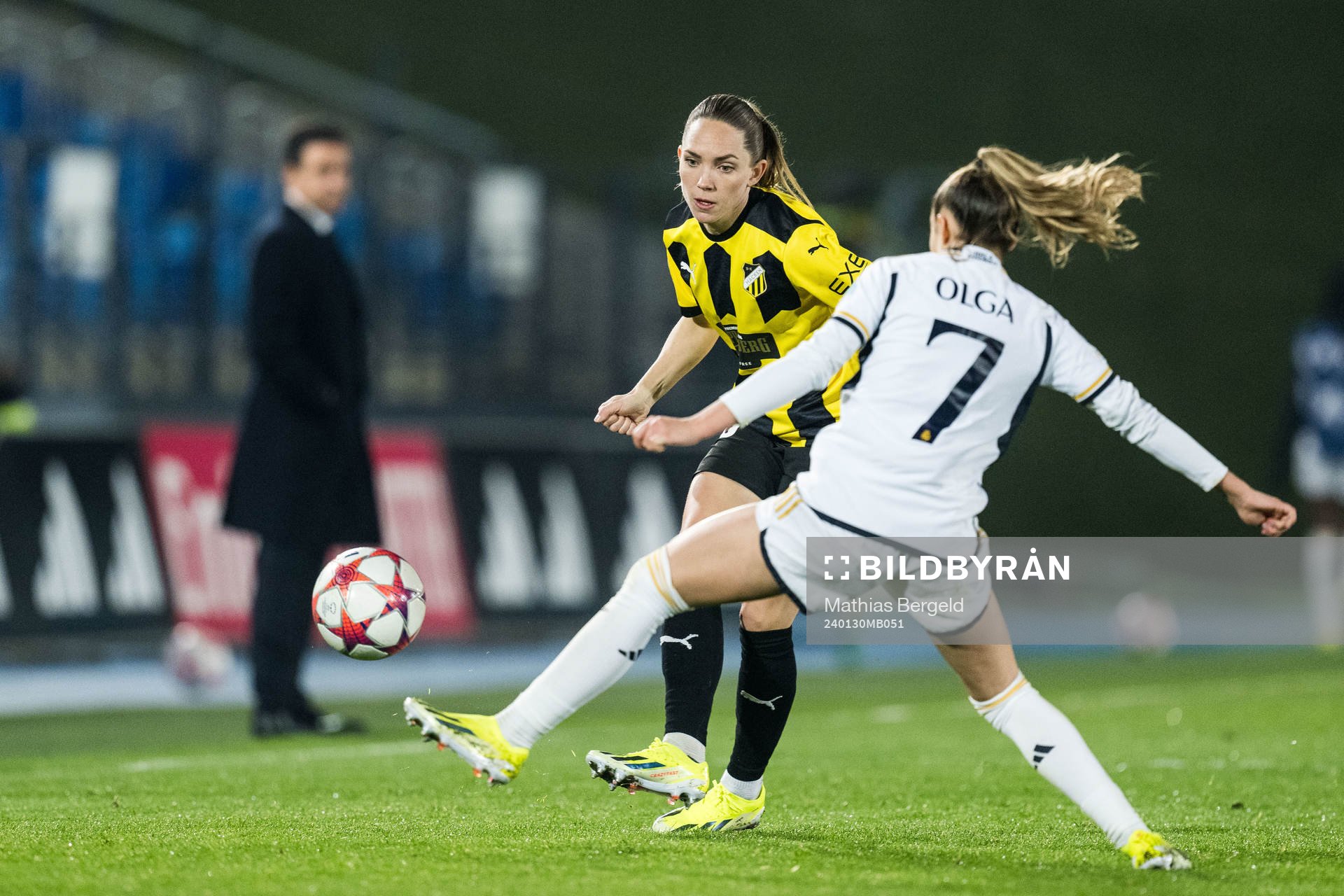 Elin Rubensson of Häcken and Olga of Real Madrid