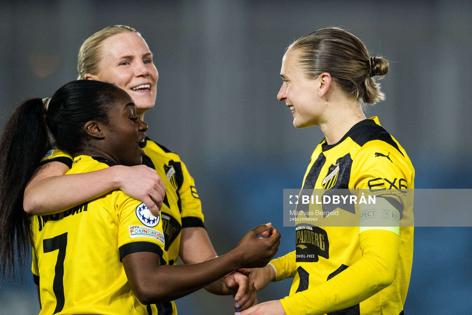 during the UEFA Women's Champions League football match