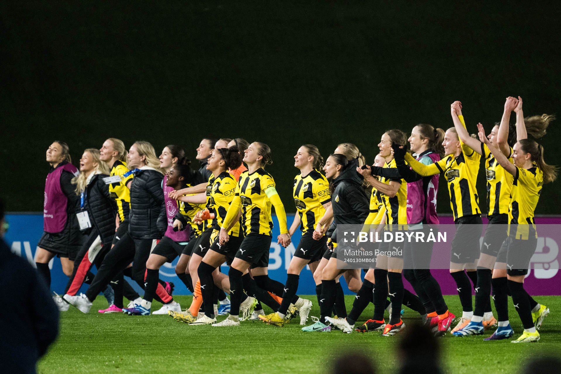 Players of Häcken celebrate