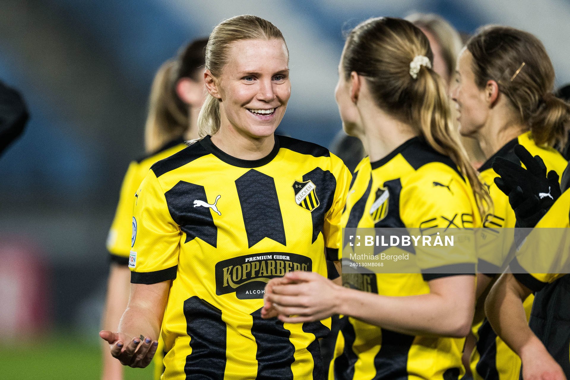 Josefine Rybrink of Häcken celebrates