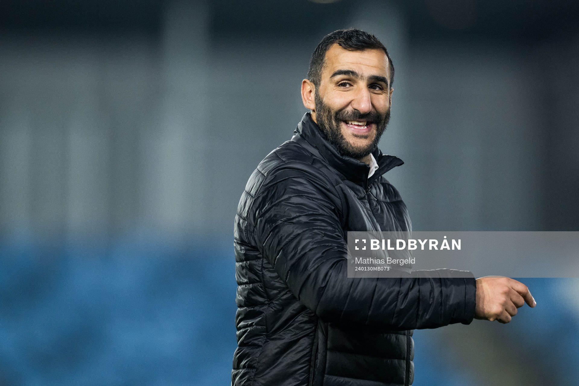 Head coach Mak Lind of Häcken celebrates