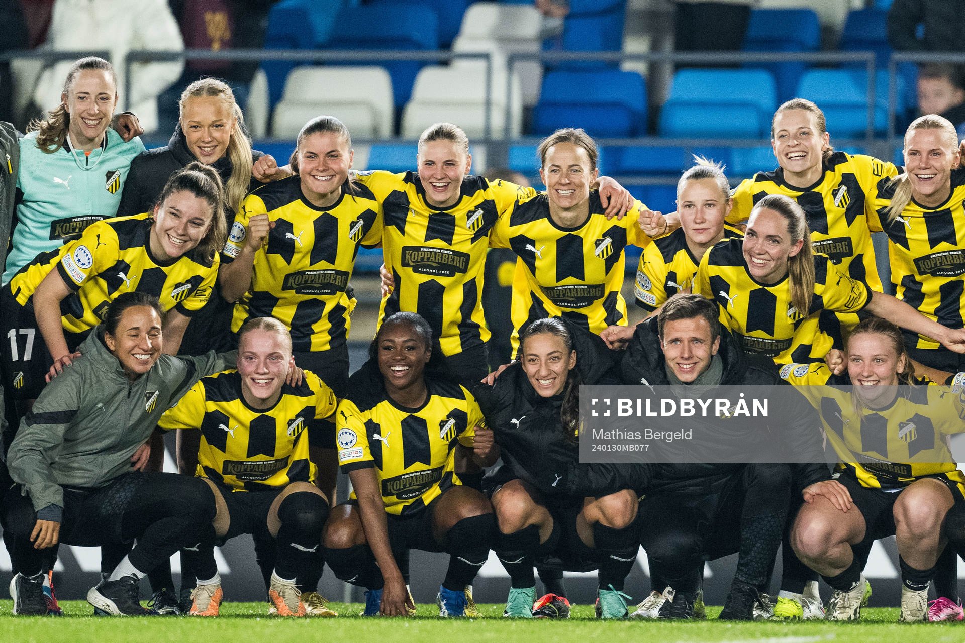 Players of Häcken celebrate