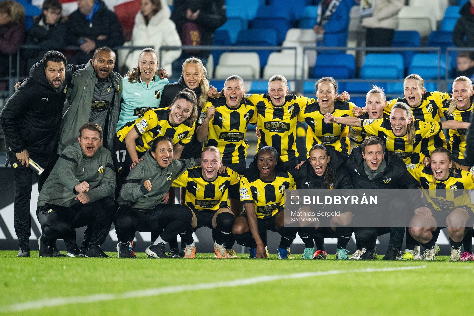 Players of Häcken celebrate