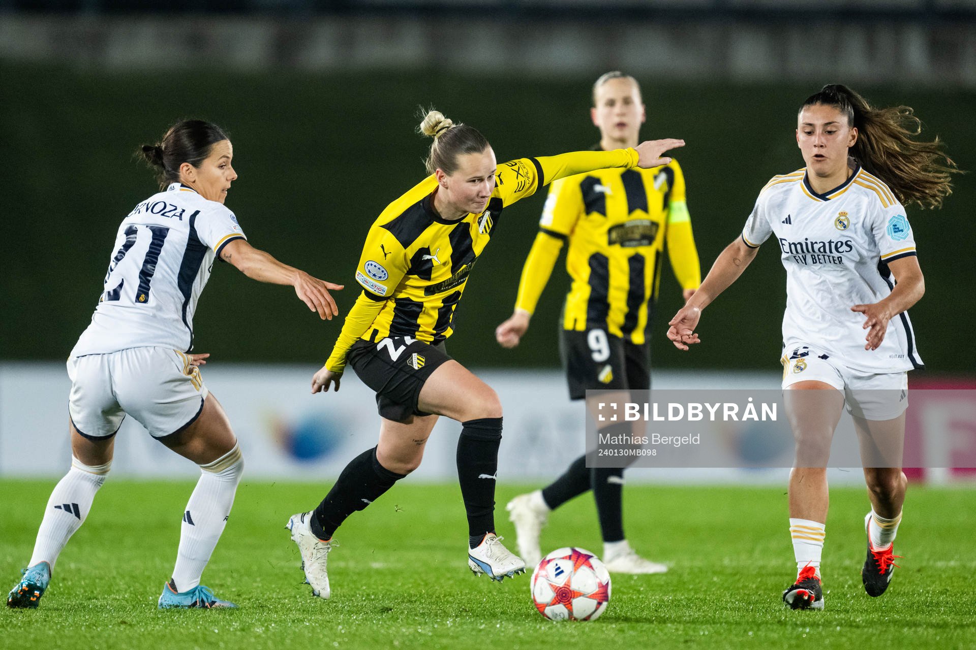 Zornoza of Real Madrid and Marika Bergman Lundin of Häcken
