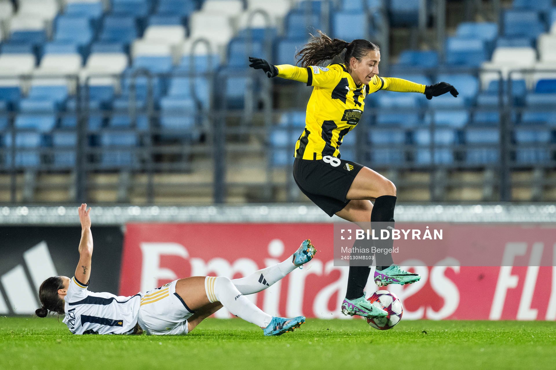 Zornoza of Real Madrid and Rusul Rosa Kafaji of Häcken