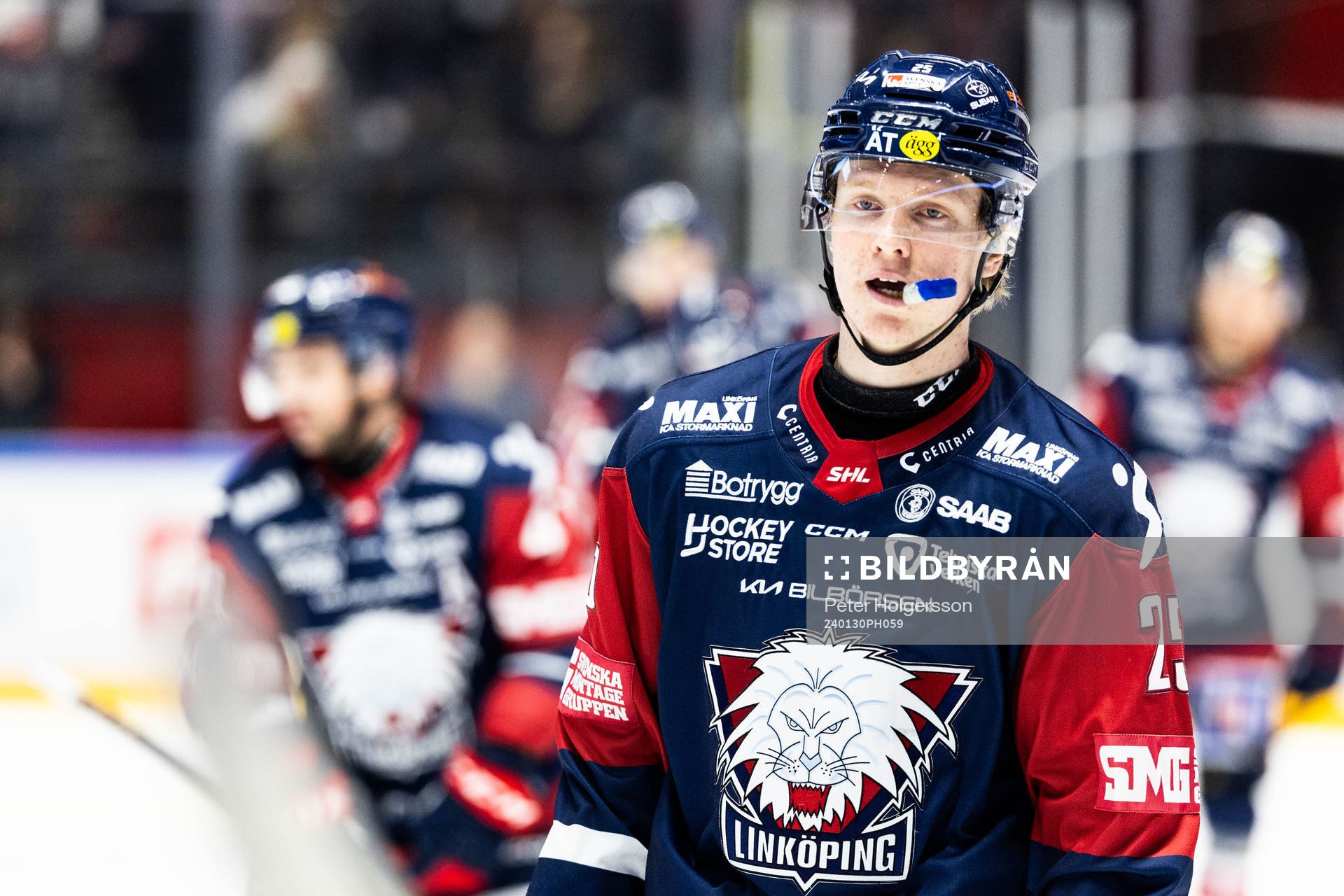 Linköpings Filip Bystedt jublar