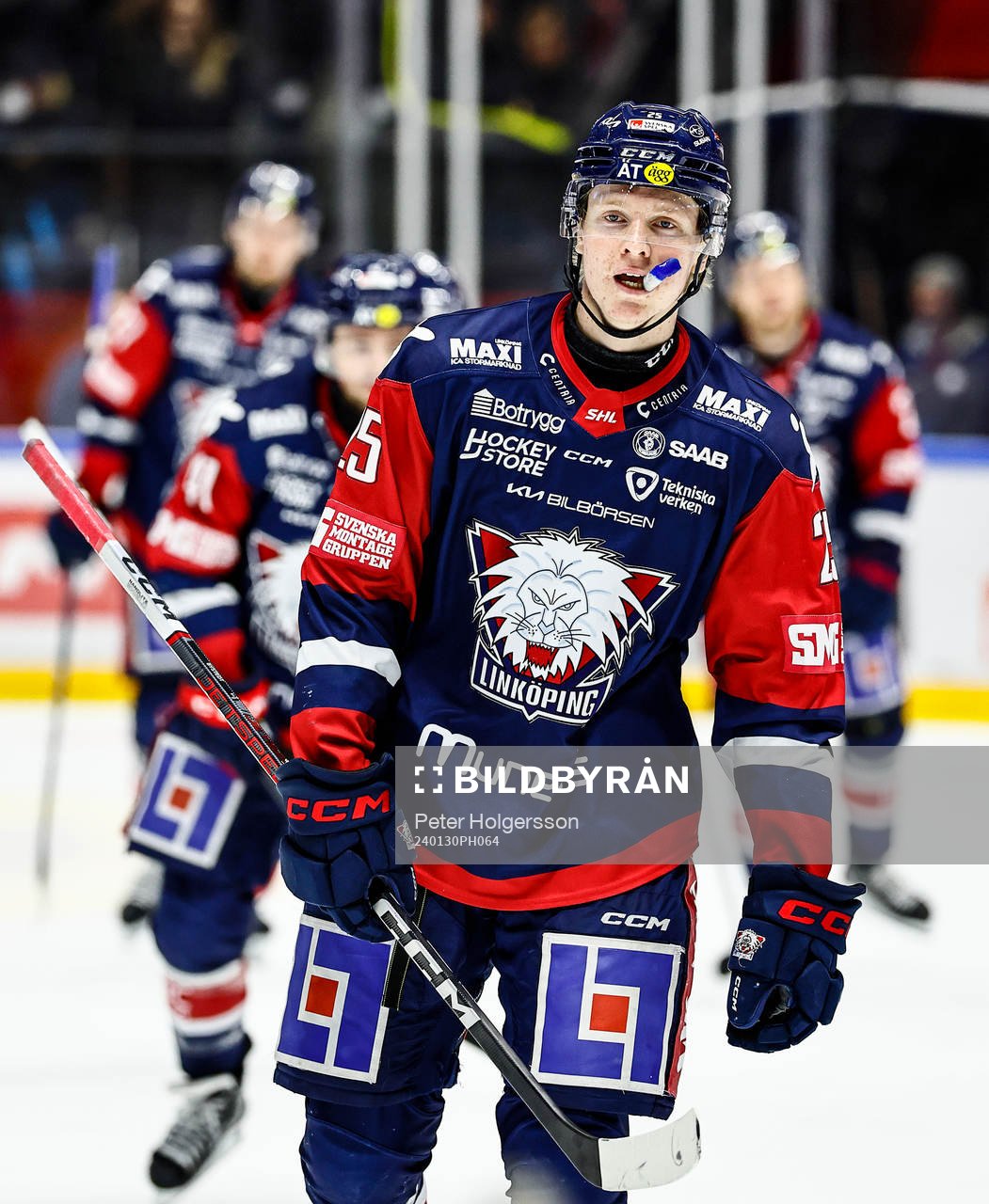 Linköpings Filip Bystedt jublar
