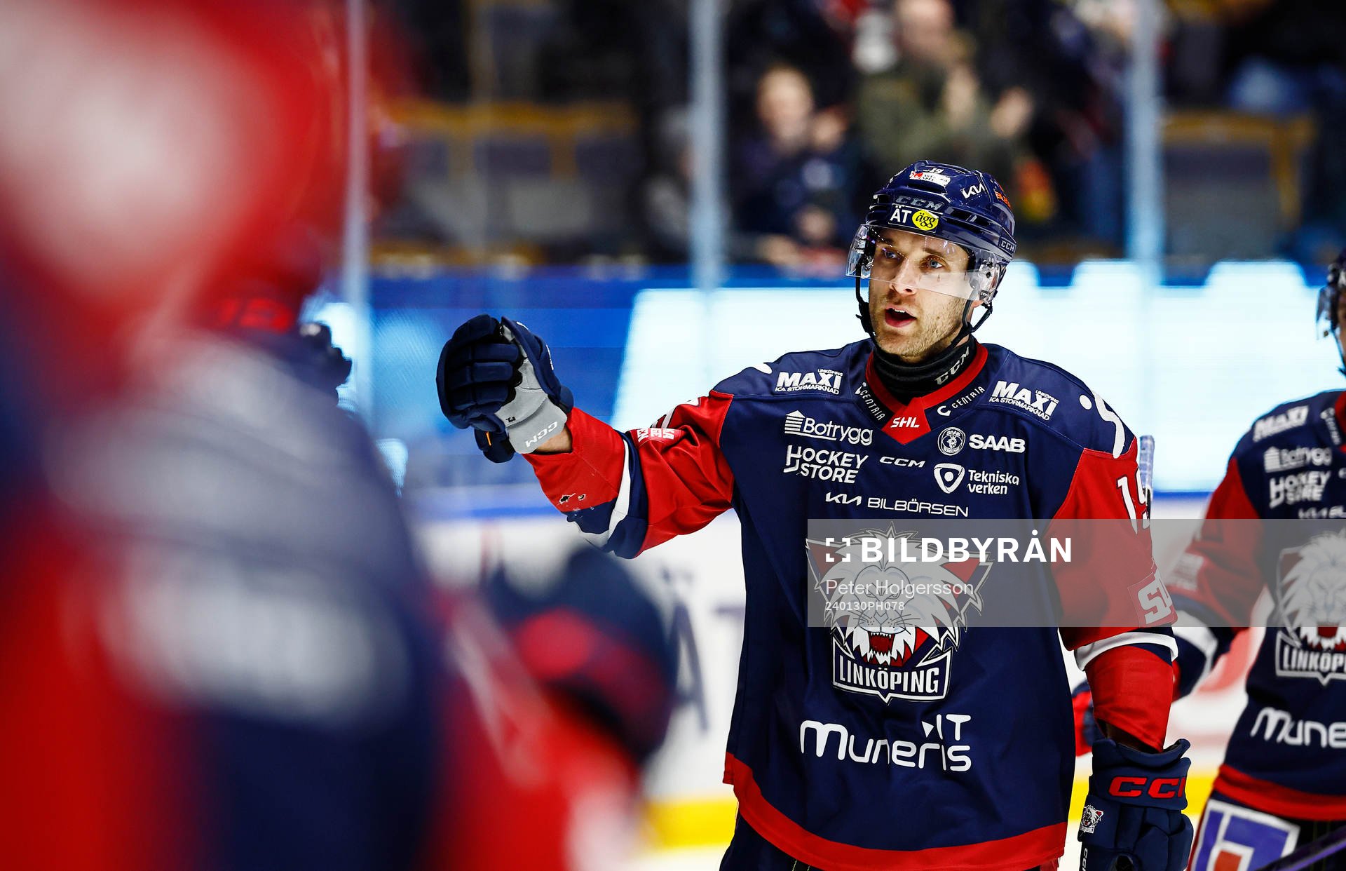 Linköpings Patrick Russell jublar