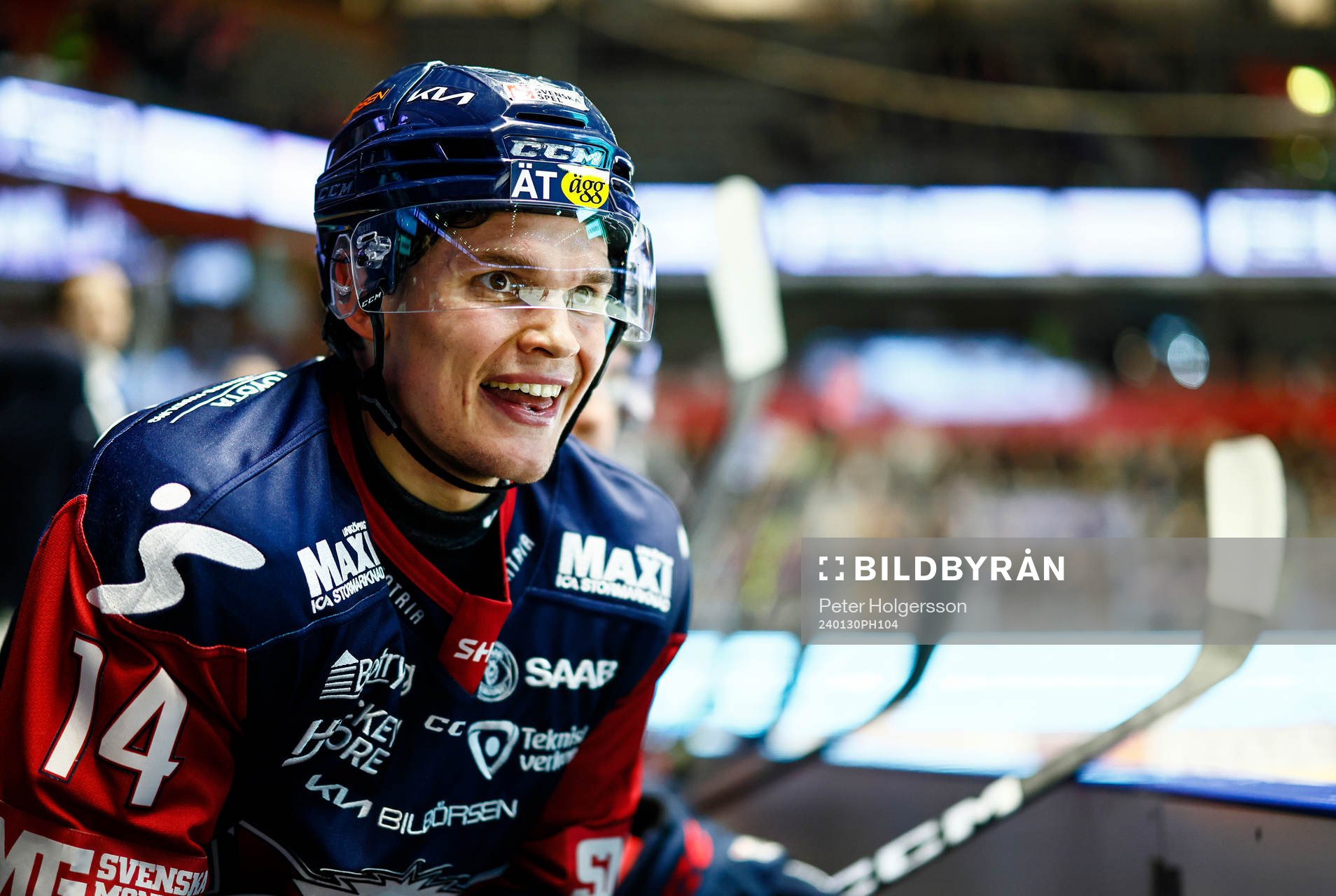 Linköpings Arvid Costmar jublar