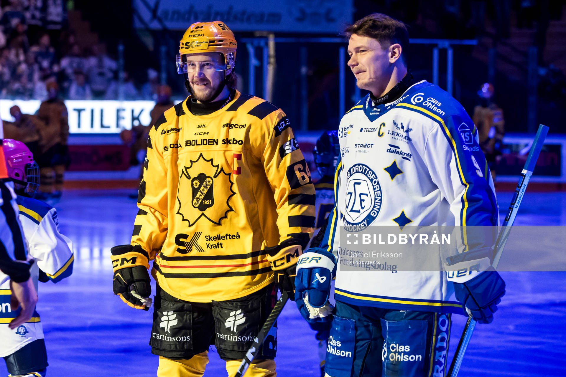 Skellefteås Jonathan Pudas och Leksands Patrik Zackrisson