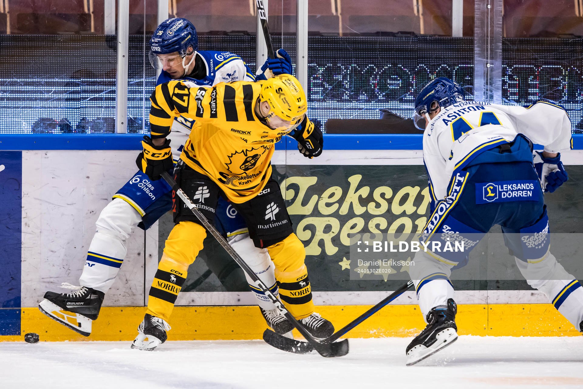 Leksands Patrik Norén och Skellefteås Pär Lindholm