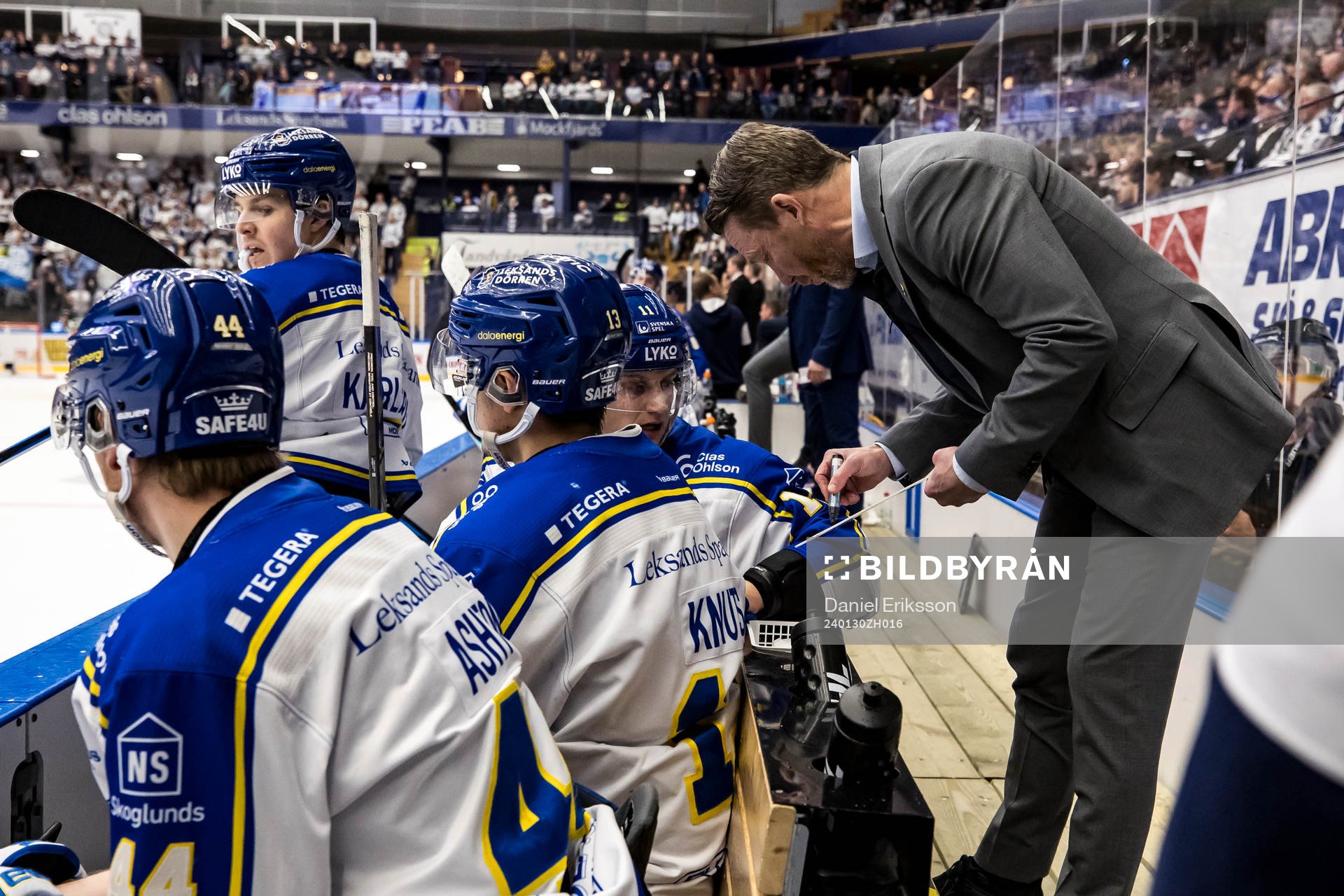 Leksands tränare Charles Berglund