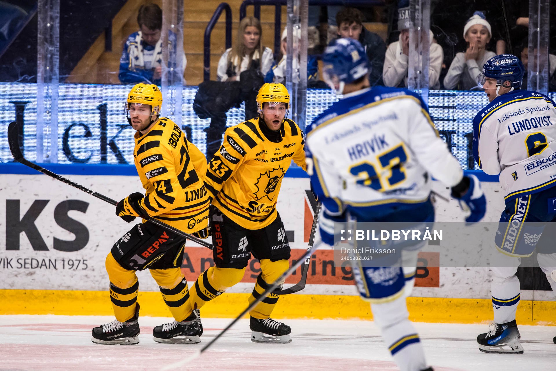 Skellefteås Filip Sandberg och Skellefteås Oscar Lindberg