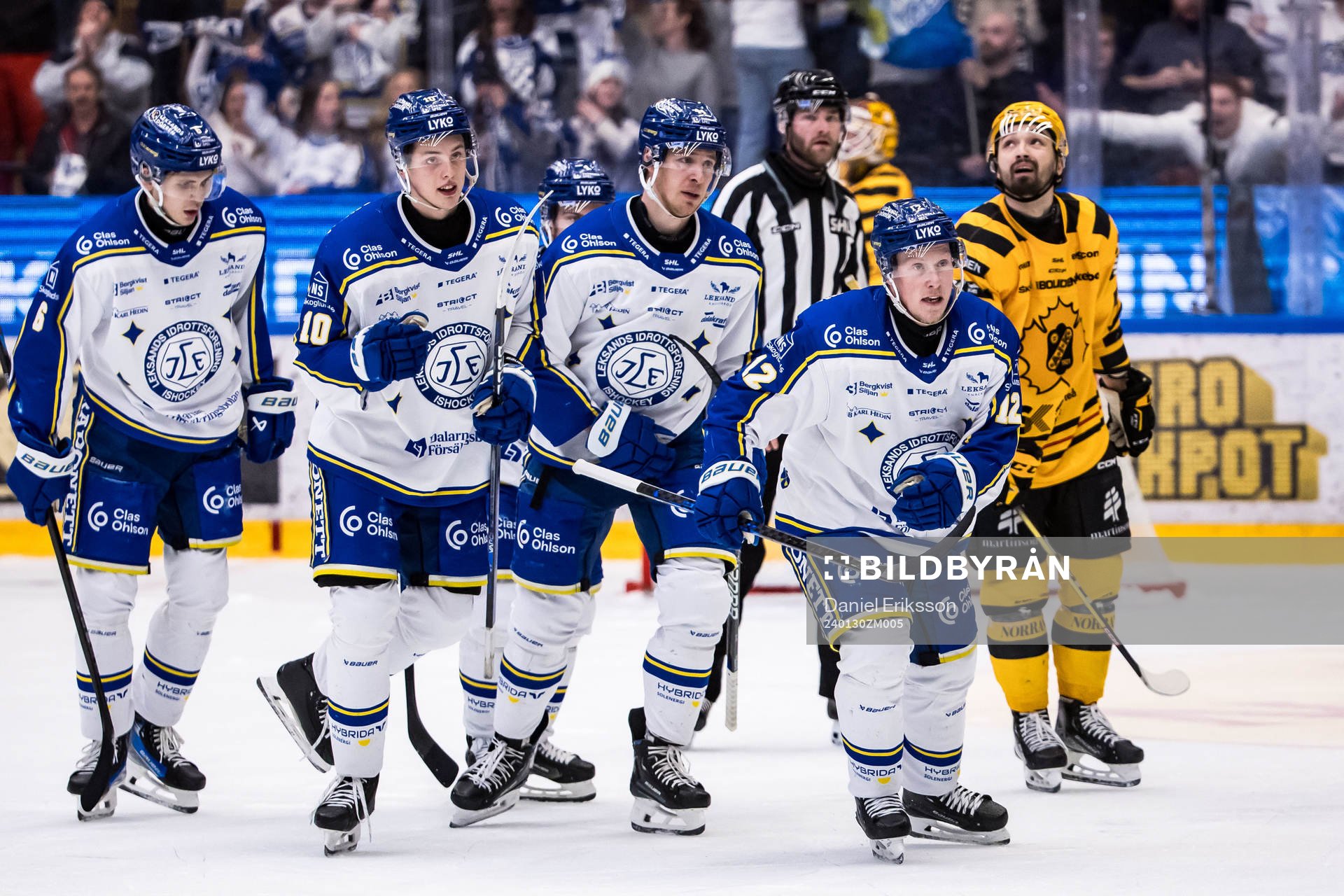 Leksands Kalle Östman jublar