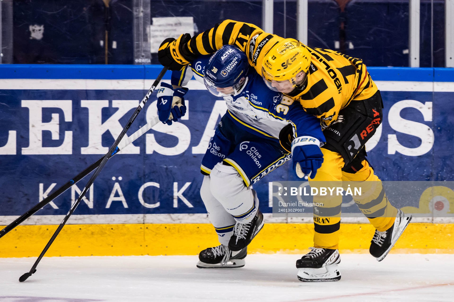 Leksands Justin Glenn Kloos och Skellefteås Pär Lindholm
