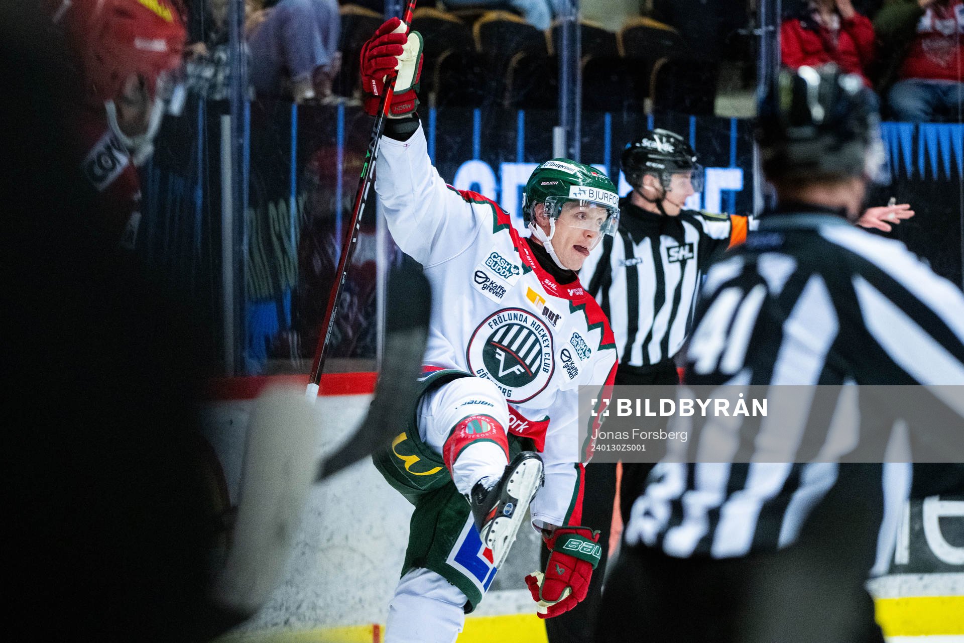 Frölundas Carl Klingberg jublar