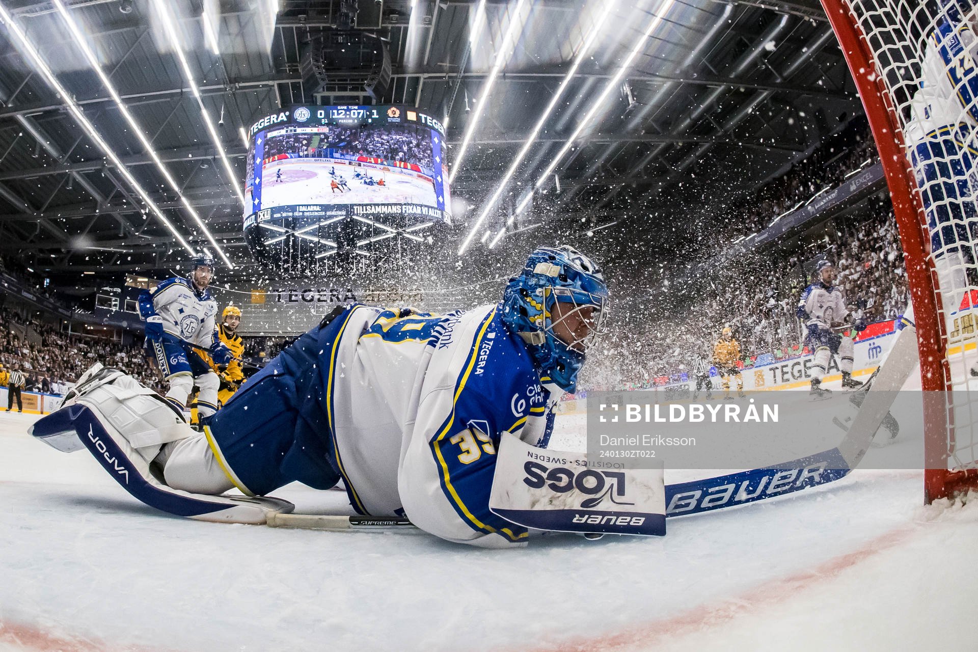 Leksands målvakt Filip Larsson