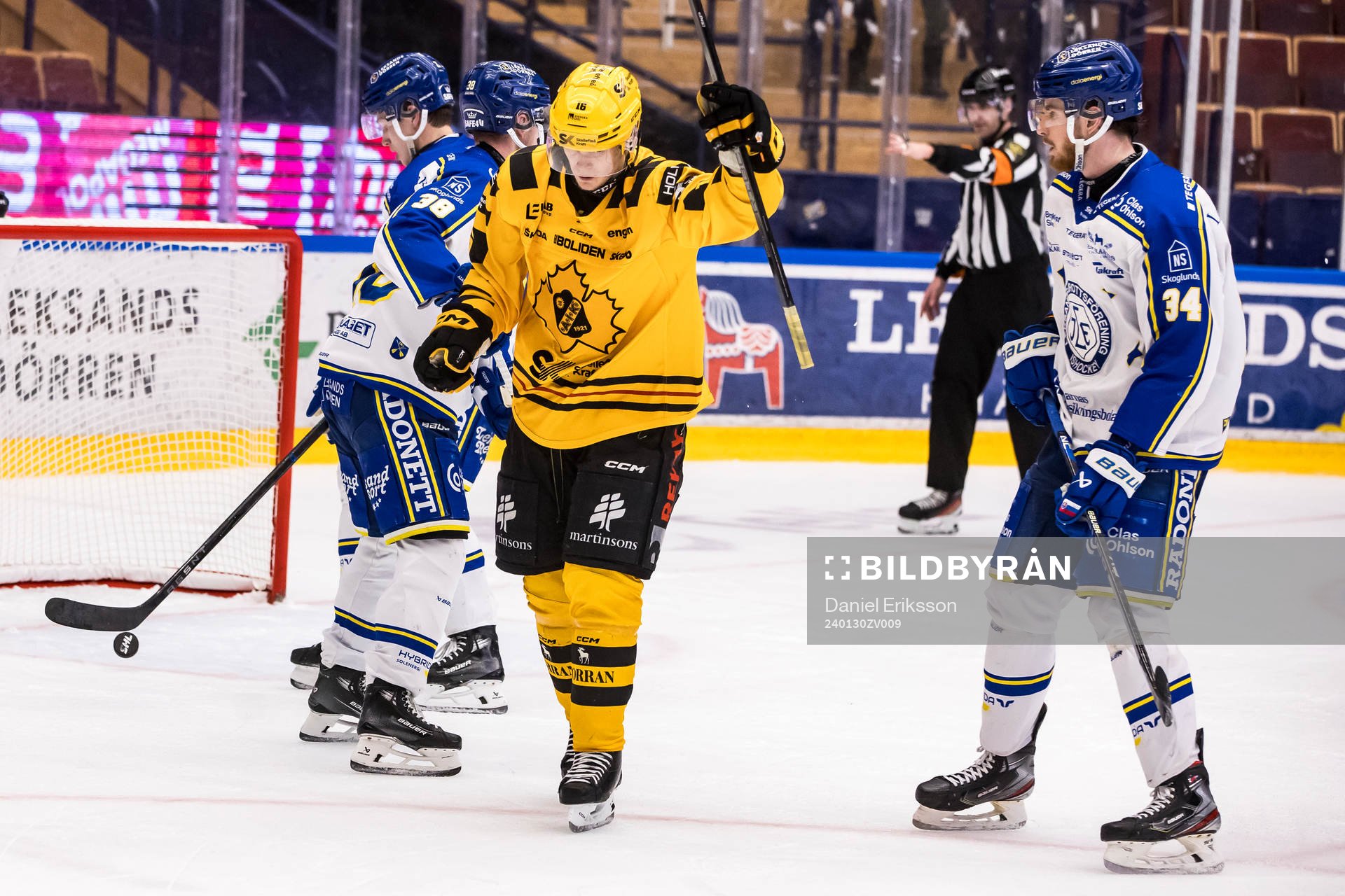 Skellefteås Linus Lindström jublar