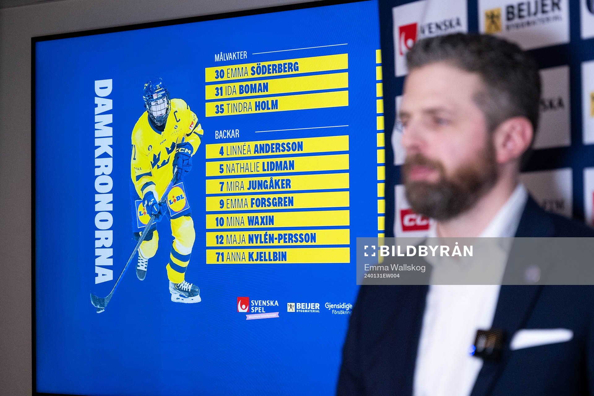 Damkronornas förbundskapten Ulf Lundberg