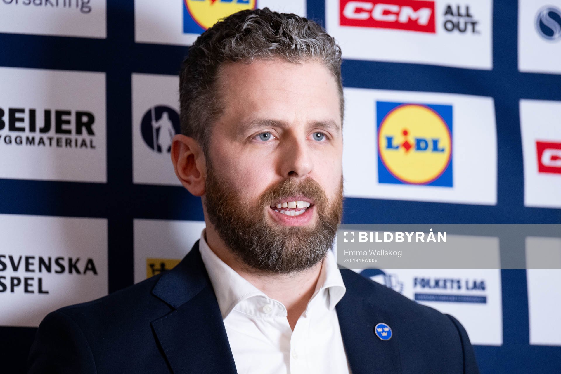 Damkronornas förbundskapten Ulf Lundberg