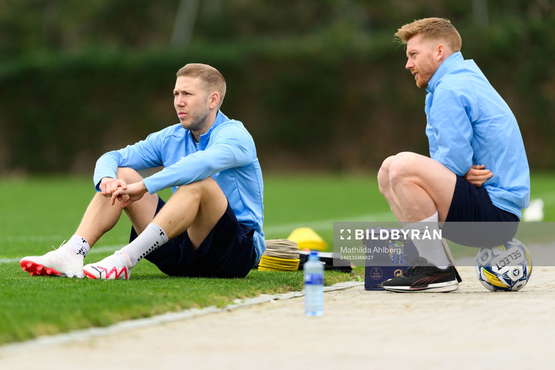 Malmö FFs Anton Tinnerholm och Anders Christiansen