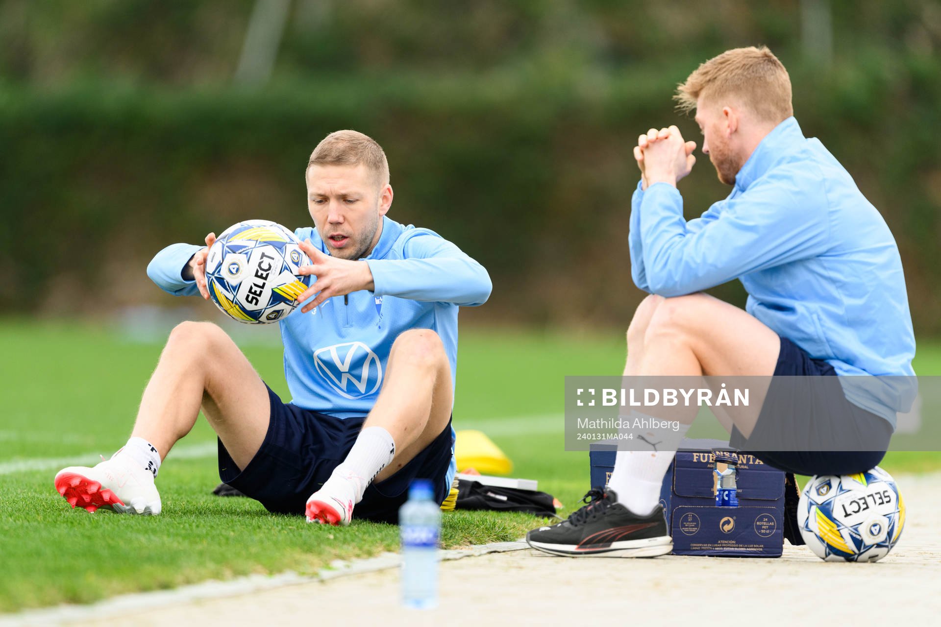 Malmö FFs Anton Tinnerholm och Anders Christiansen