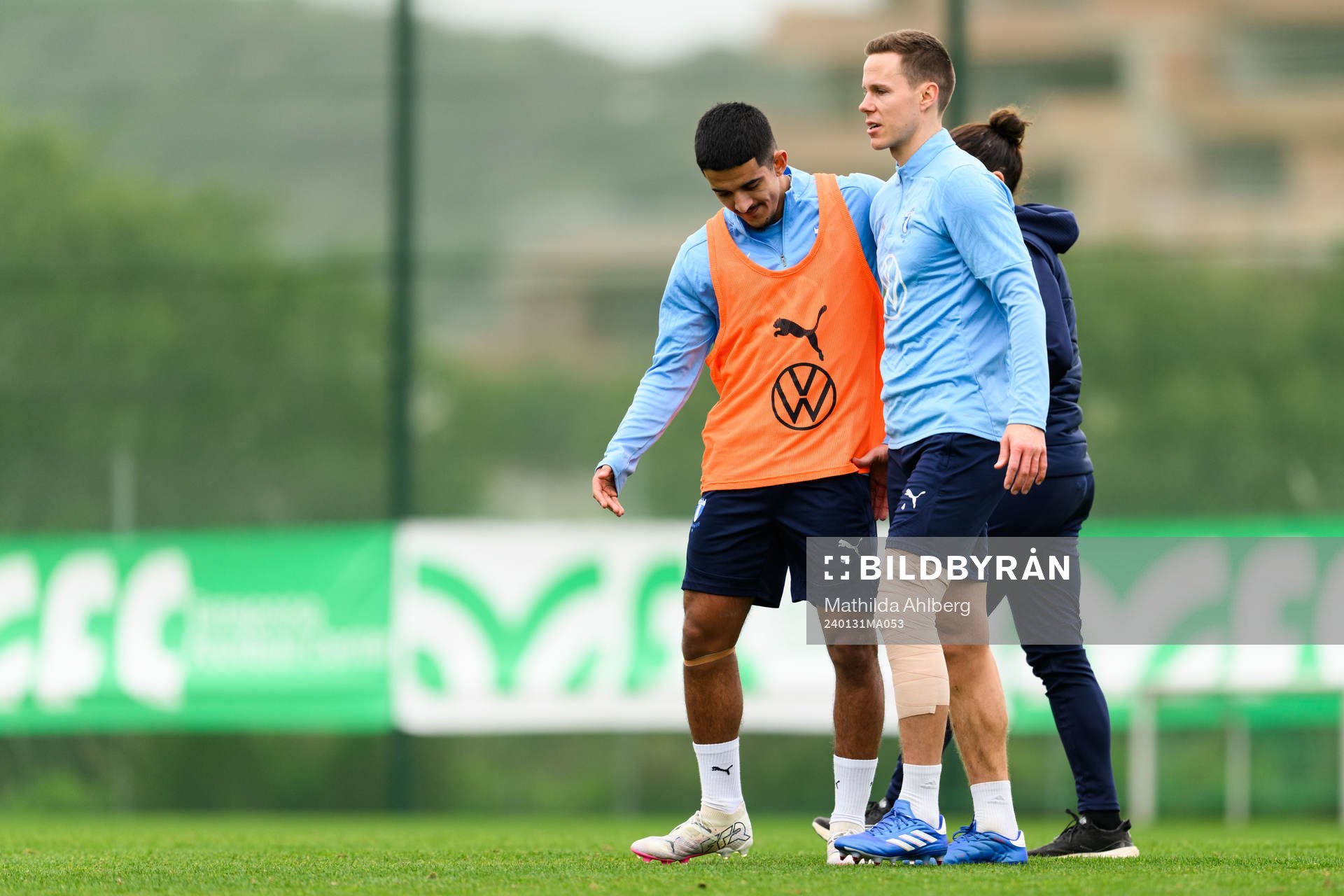 Malmö FFs Zakaria Loukili och Niklas Moisander