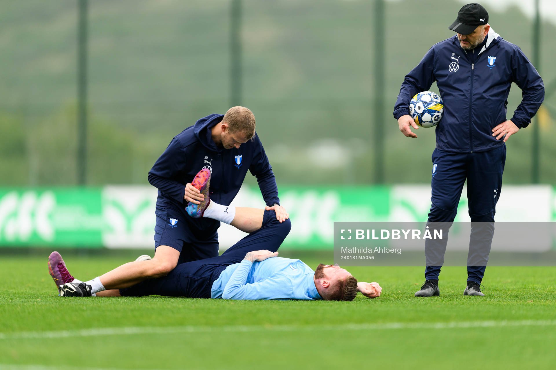 Malmö FFs fysioterapeut Alexander Nilsson, Pontus Jansson
