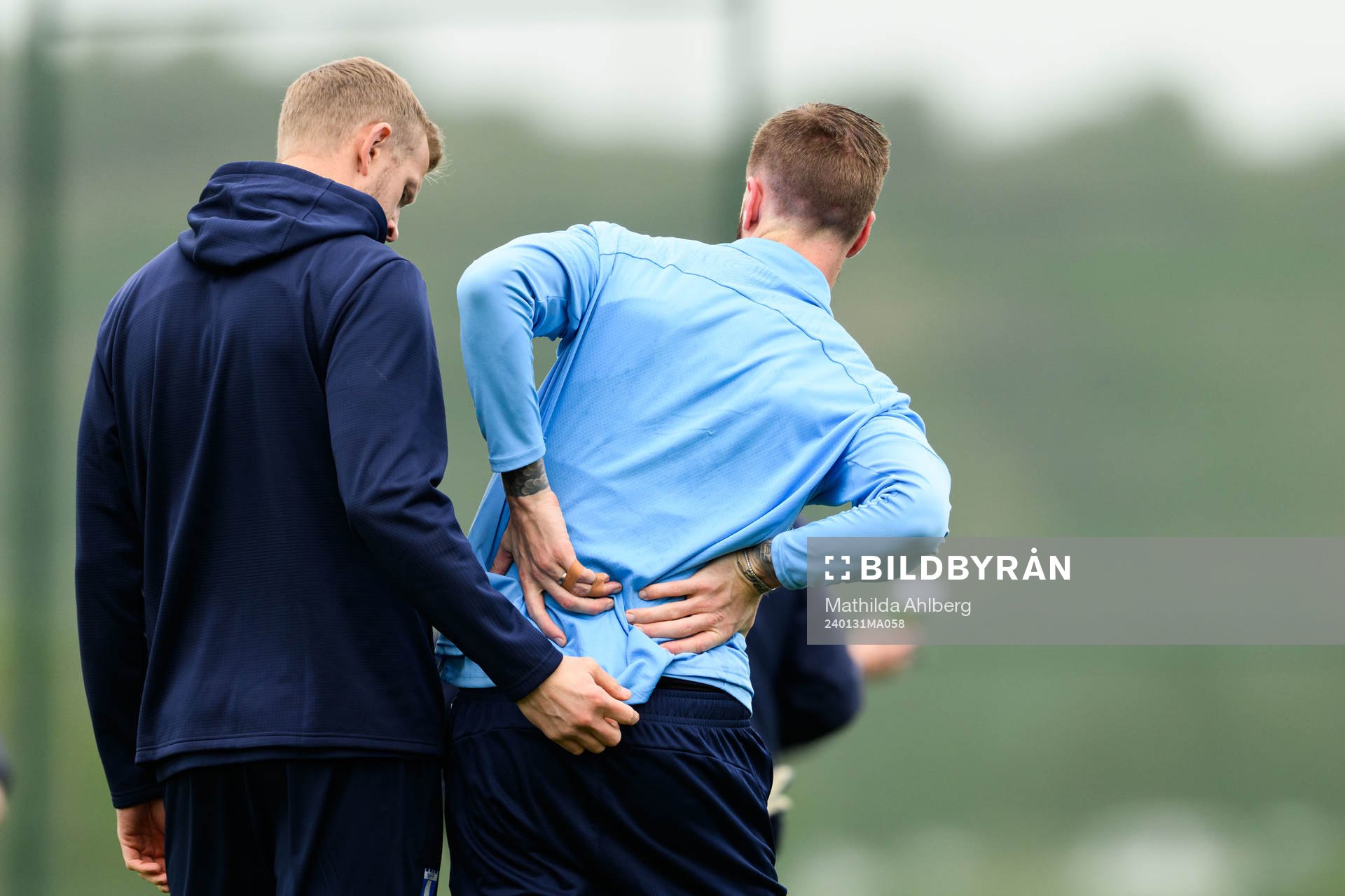 Malmö FFs fysioterapeut Alexander Nilsson och Pontus