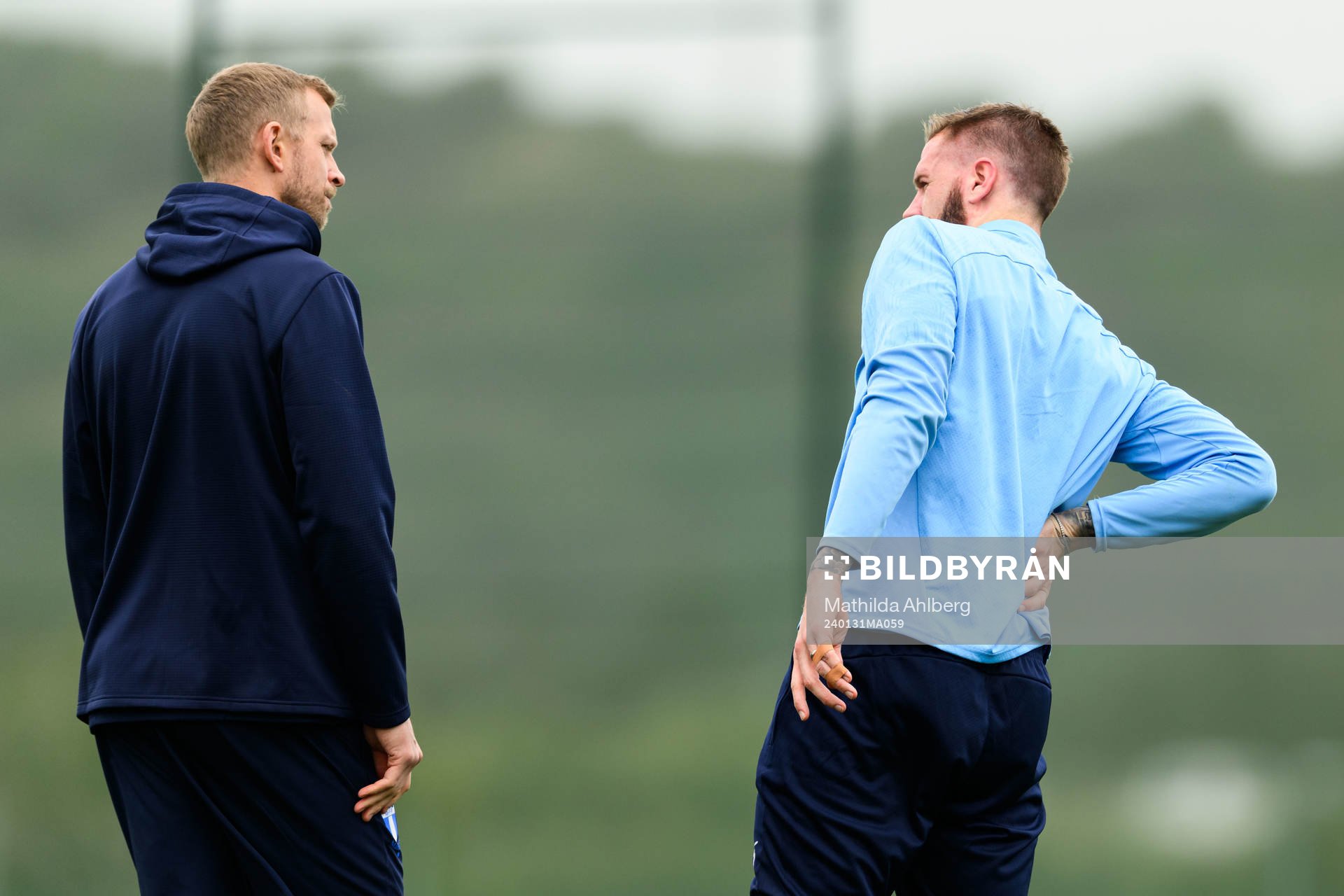 Malmö FFs fysioterapeut Alexander Nilsson och Pontus