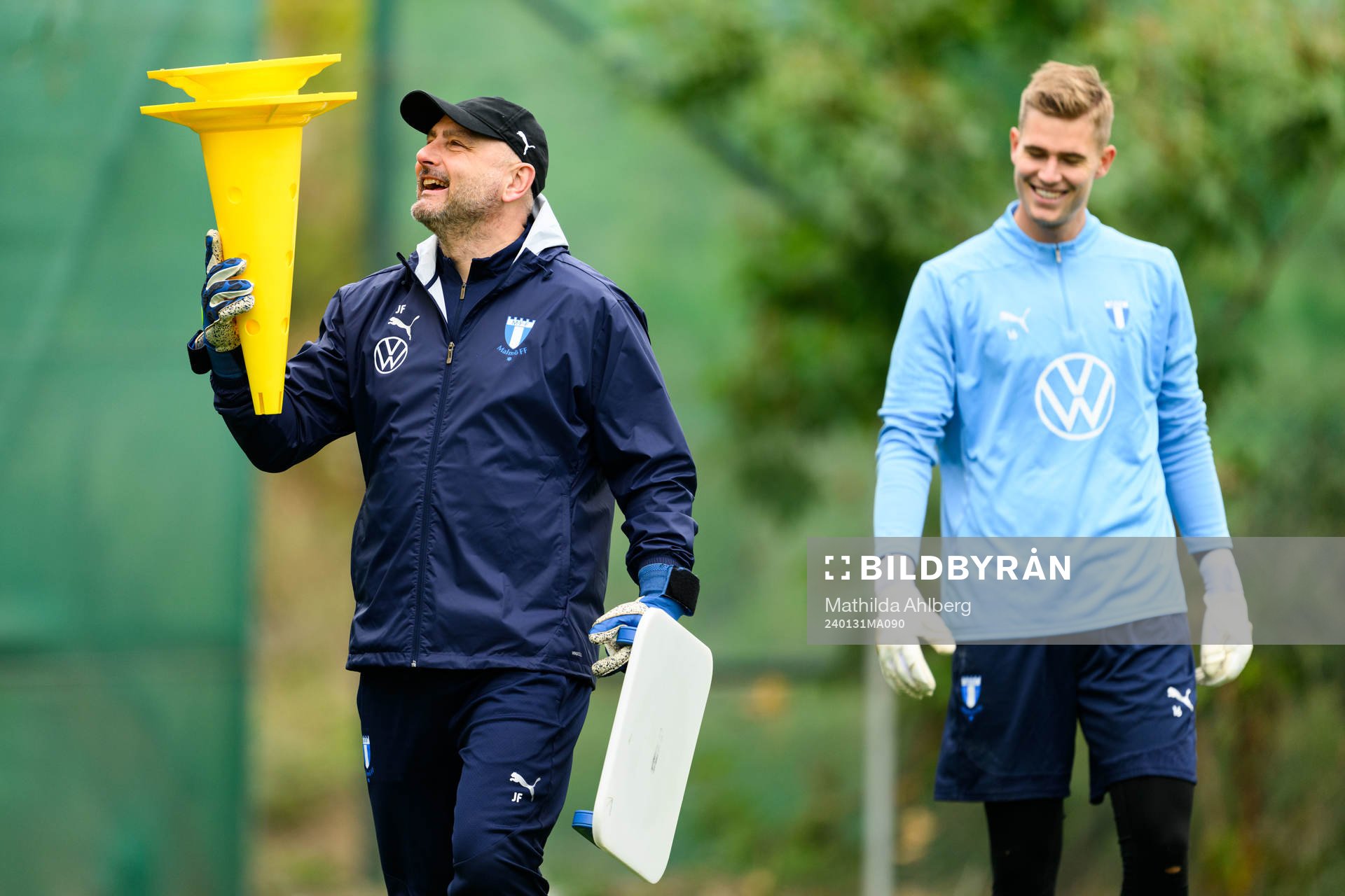 Malmö FFs målvaktstränare Jonnie Fedel och målvakt