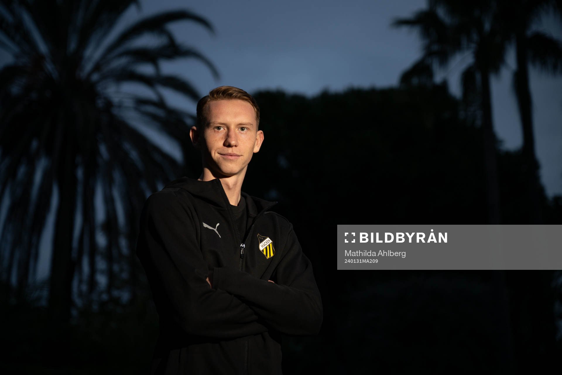 Julius Lindberg poserar för ett porträtt under en fotografering den 31 januari 2024 i Marbella. 