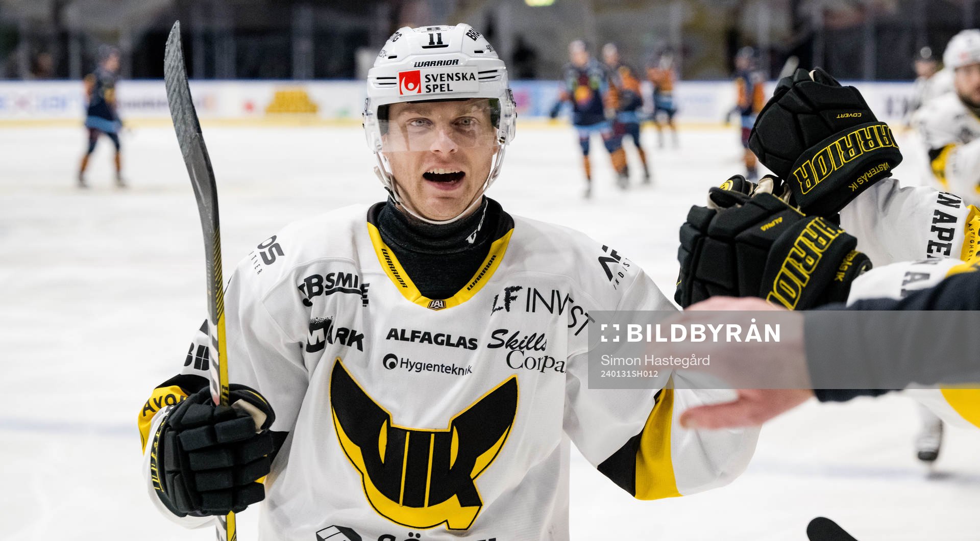 Västerås Trevor Mingoia jublar